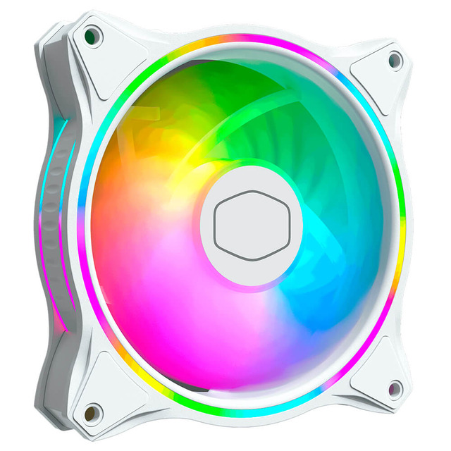 Ventilador Cooler Master Masterfan MF120 Halo White Edition / 120mm / ARGB