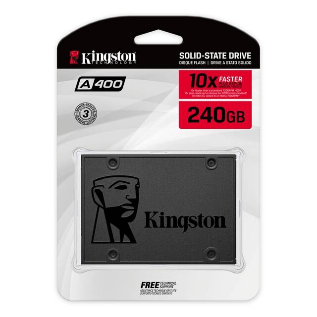 SSD Kingston A400, 240GB, SATA III, 2.5'', 7mm