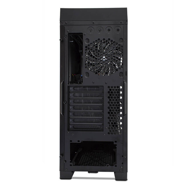 Gabinete Game Factor CSG601 con Ventana RGB, Full-Tower, ATX/E-ATX/Micro-ATX/Mini-ITX, Negro