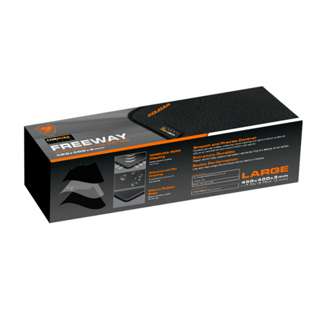 Mousepad Cougar Freeway-L, Negro