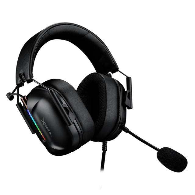 Audifonos Gamer Xzeal XZ-7010 / RGB / Micrófono Desmontable / Negro / Control 