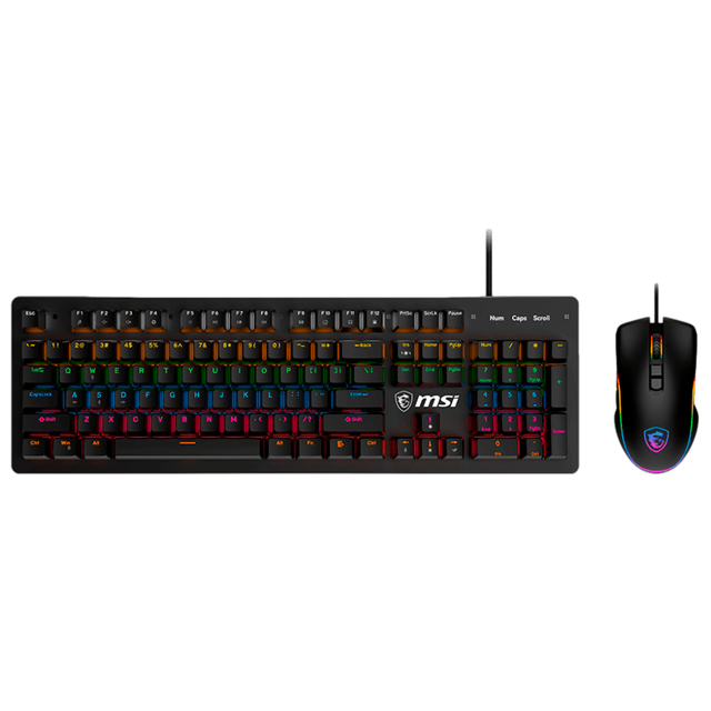 Kit de Teclado Mecánico y Mouse MSI Forge GK300