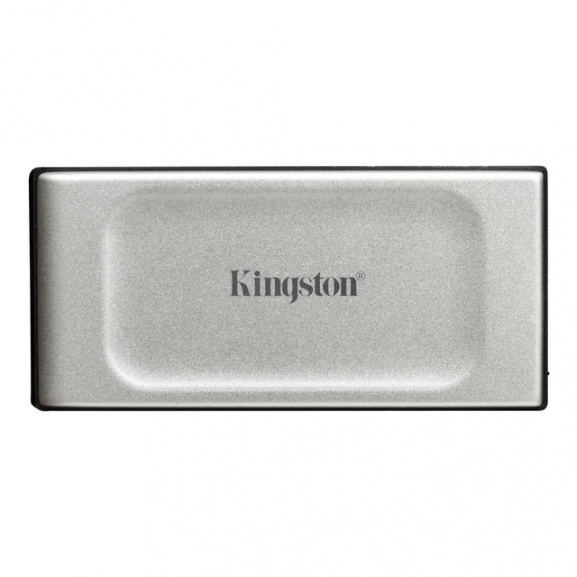 SSD Externo Kingston XS2000, 2TB, USB C, Negro/Plata