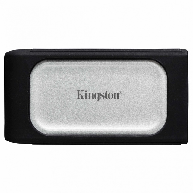 SSD Externo Kingston XS2000, 1TB, USB C, Negro/Plata
