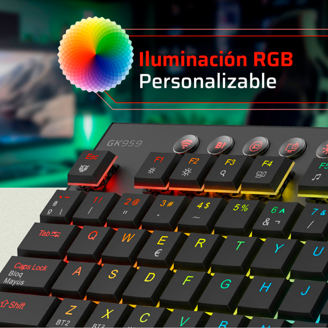 Teclado Gamer Balam Rush Dominate Expert Mecanico RGB