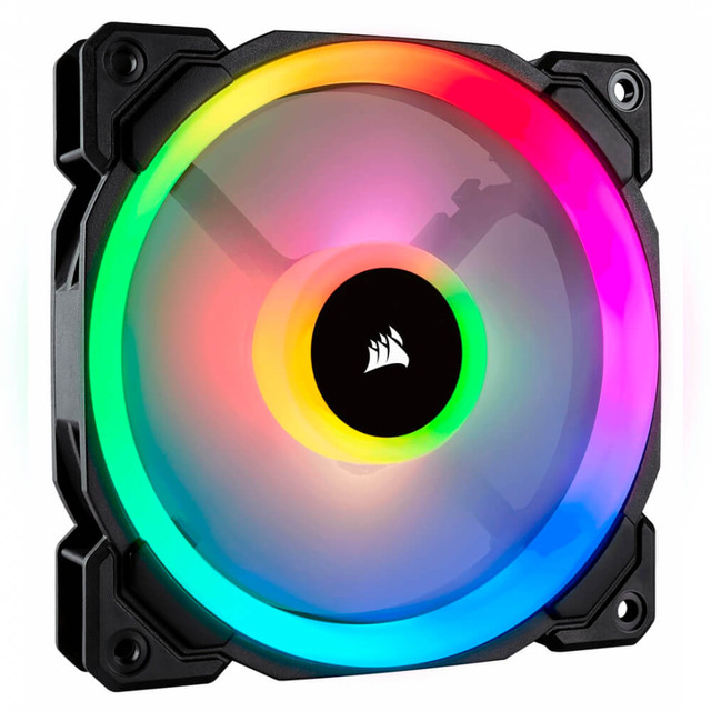 Ventilador Corsair LL120 RGB Dual Light Loop / 120MM / Negro