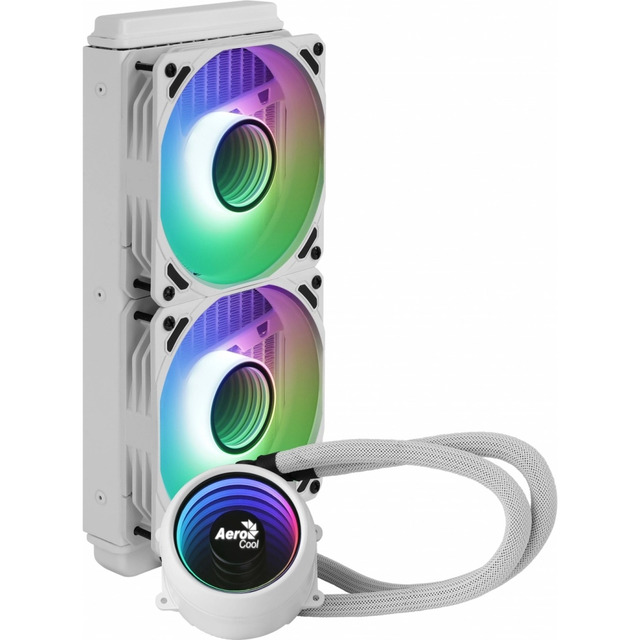 Enfriamiento Liquido Aerocool Mirage L240 White Iluminación RGB / 240mm / AM4