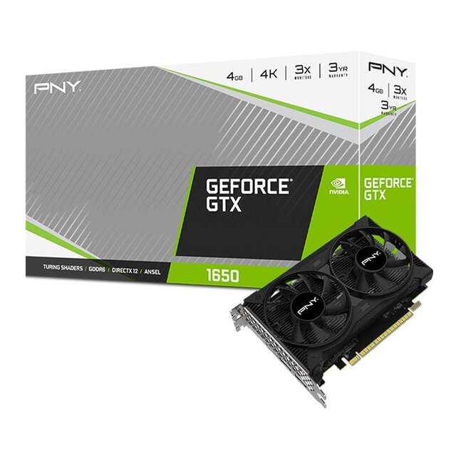 Tarjeta de Video PNY NVIDIA GeForce GTX 1650 Dual Fan, 4GB 128-bit GDDR6, PCI Express 3.0 x16