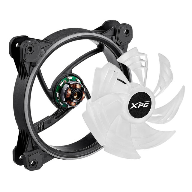 Ventilador XPG Hurricane 120 ARGB PWM, 120mm, Negro