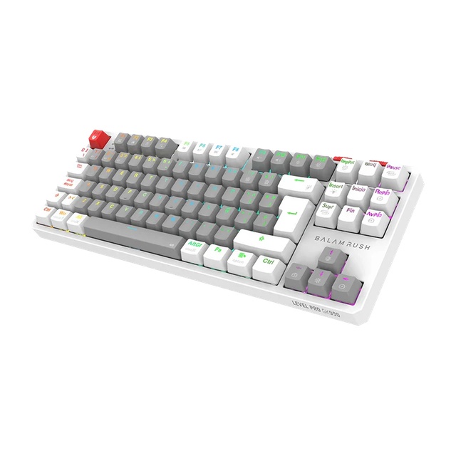 Teclado Gamer Balam Rush Level Pro Blano