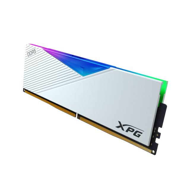 Memoria RAM DDR5 16Gb 5200Mhz Adata XPG, Lancer RGB Blanco