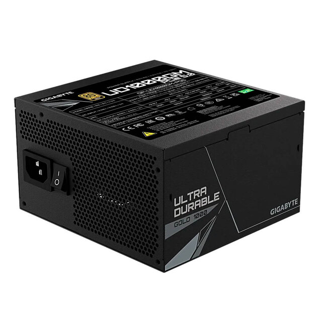 Fuente de Poder Gigabyte UD1000GM 80 PLUS Gold, 20+4 pin ATX, 120mm, 1000W