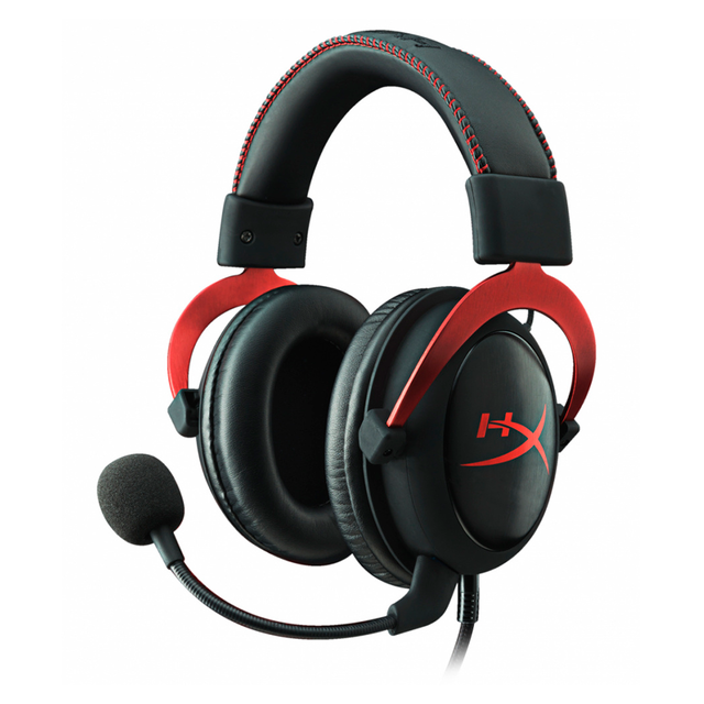 HyperX Audífonos Gamer Cloud II Red 7.1, Alámbrico, 1 Metro + 2 Metros de Extensión, 3.5mm, Negro/Rojo