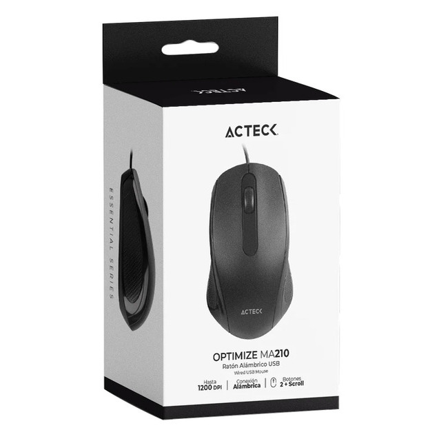 Mouse Estándar Alámbrico Optimize MA210 - Negro