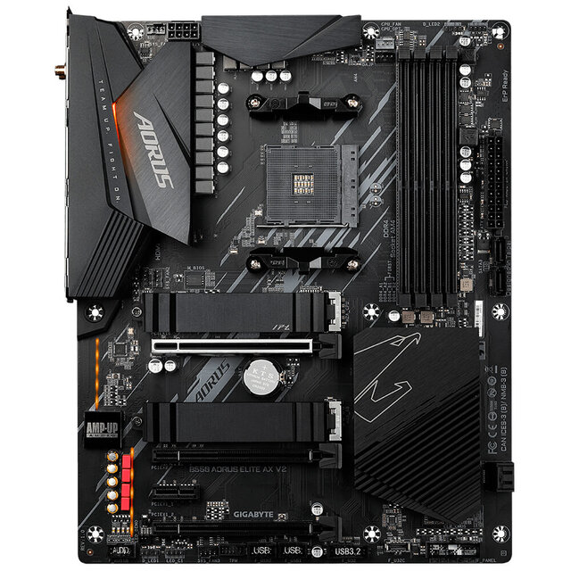 Tarjeta Madre AORUS ATX B550 Elite AX V2, S-AM4, AMD B550, HDMI, 128GB DDR4 para AMD 