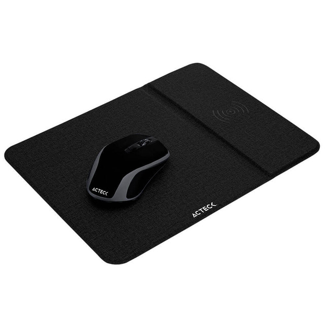 Kit de Mouse y Mousepad Acteck Qi AX90 / Carga inalambrica Mousepad 