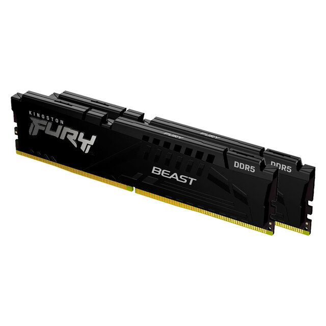 Kit Memoria RAM Kingston Fury Beast DDR5, 4800MHz, 32GB (2 x 16GB), Non-ECC, CL38, XMP