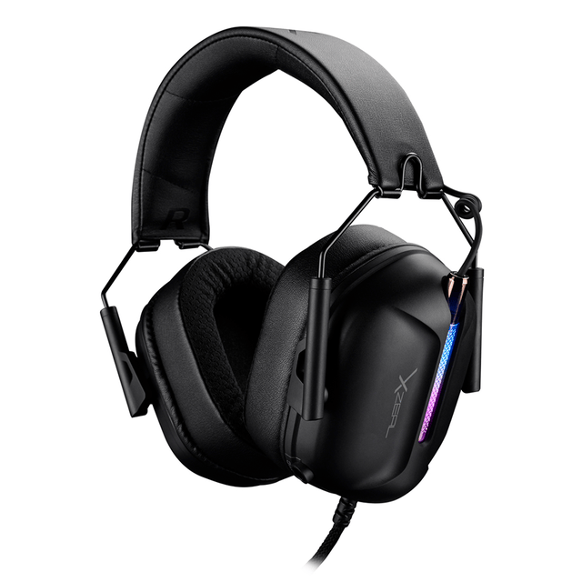 Audifonos Gamer Xzeal XZ-7010 / RGB / Micrófono Desmontable / Negro / Control 