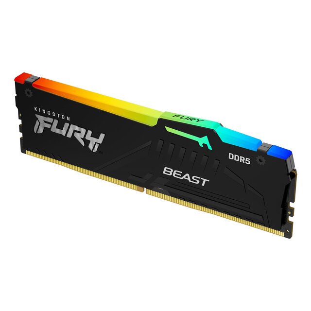 Kit Memoria RAM Kingston Fury Beast DDR5, 6000MHz, 32GB (2 x 16GB), On-Die ECC, CL40, XMP