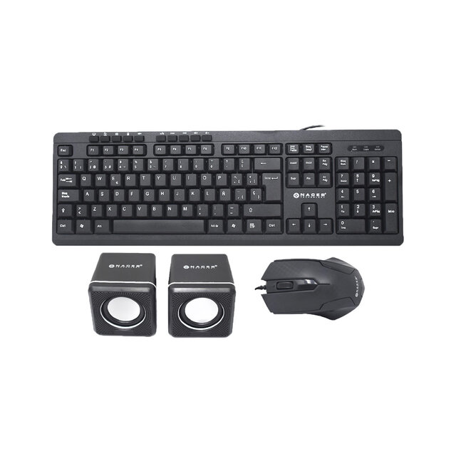 Kit 3 en 1 Naceb Gaming Teclado, Mouse y Bocinas, Alámbrico