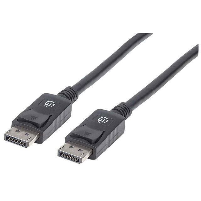 Cable Manhattan DisplayPort 1.2 , 4K, 60Hz, 2 Metros, Negro