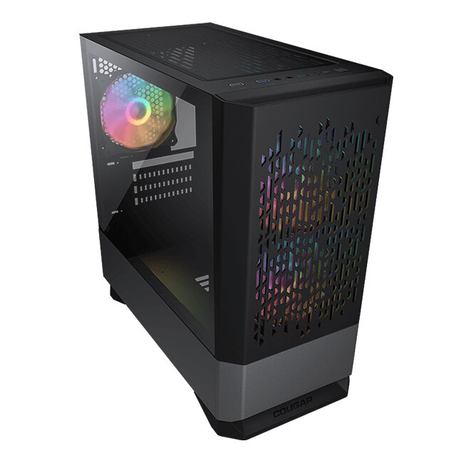 Gabinete Cougar MG140 Air, RGB, Negro