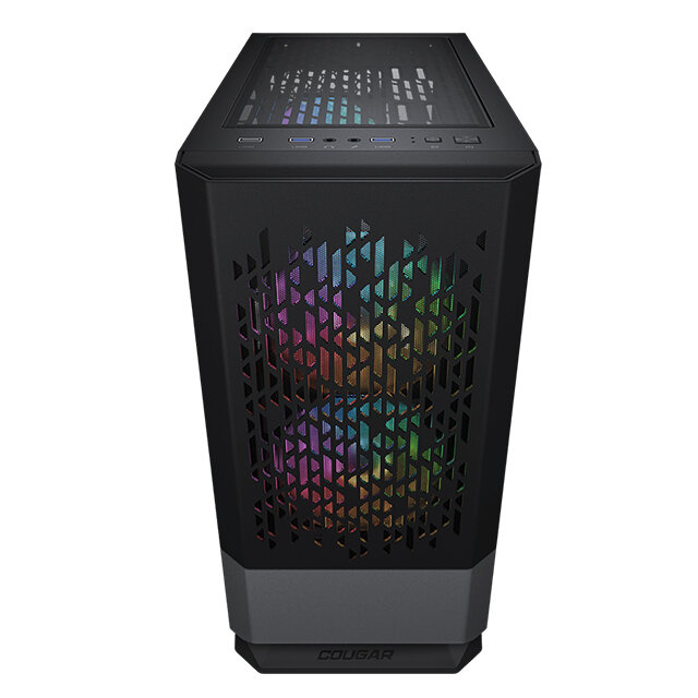 Gabinete Cougar MG140 Air, RGB, Negro