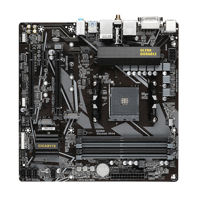 Tarjeta Madre Gigabyte Micro ATX B550M DS3H, S-AM4, AMD B550, HDMI, 128GB DDR4 para AMD