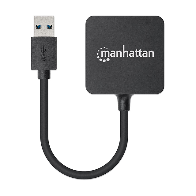 Adaptador Hub Manhattan USB 3.0 de Super Velocidad con 4 puertos