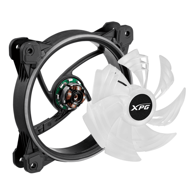 Ventilador XPG Hurricane 120 ARGB PWM / 120mm / Negro