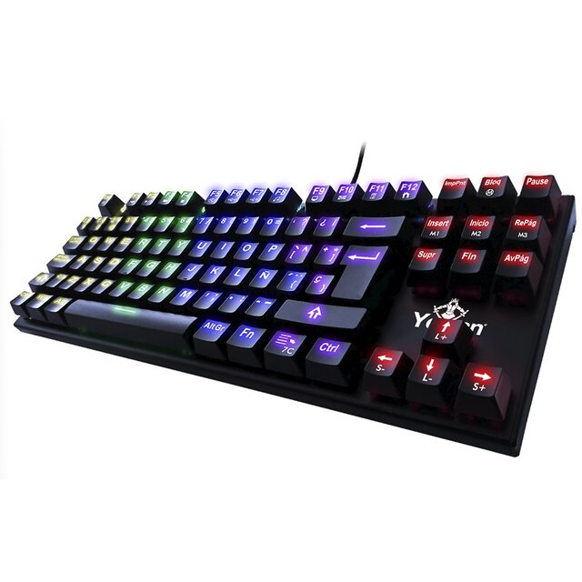 TECLADO GAMING YEYIAN RGB SPARK SERIE 2000 SWITCH AZUL