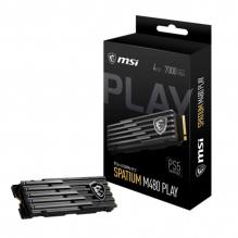 SSD MSI SPATIUM M480 PLAY NVMe, 1TB, PCI Express 4.0, M.2