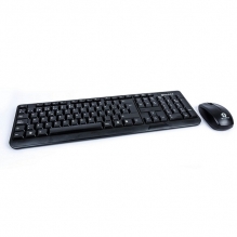 Kit de Teclado y Mouse Naceb, RF Inalámbrico, Negro (Español)