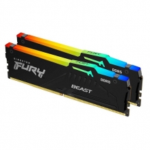 Kit Memoria RAM Kingston Fury Beast DDR5, 6000MHz, 32GB (2 x 16GB), On-Die ECC, CL40, XMP