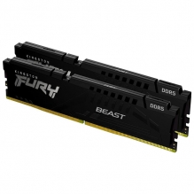Kit Memoria RAM Kingston FURY Beast DDR5, 6000MHz, 32GB (2 x 16GB), CL40, XMP