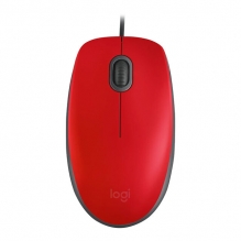 Mouse alambrico Logitech silent rojo