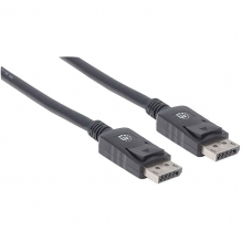 Cable Manhattan DisplayPort 1.2 , 4K, 60Hz, 2 Metros, Negro